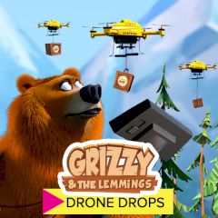 Grizzy and the Lemmings Drone Drops